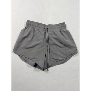 CRZ Yoga Women XS Running Shorts Gray 4” Inseam Lined Drawstring Athletic